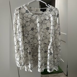 Lane Bryant flirty tiered blouse. New with tags. Size 14.